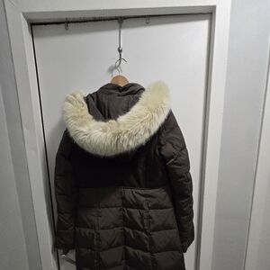 Womens Seven For All Mankind green/olive down winter jacket